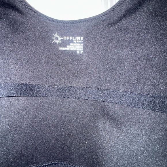 Aerie Black Crop Top - Picture 3 of 3